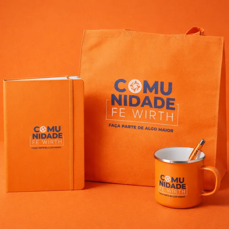 Kit Celebração, kit corporativo personalizado pela Hubi